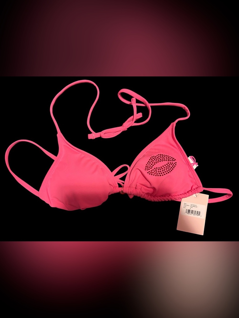 Juicy Couture Pink Rhinestone 2pc swimsuit